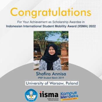 Scolarship Awardee in Indonesia International Student Mobility Award (IISMA) 2022