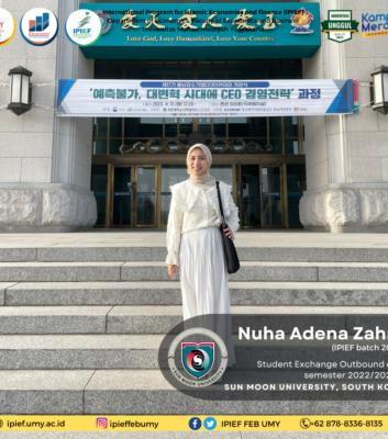 Nuha Adena Zahra Student Exchange Outbound even semester 2022/2023 to Sun Moon University, south korea