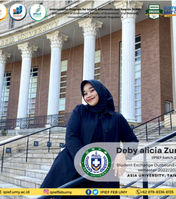 Deby Alicia Zurly Student Exchange Outbound even semester 2022/2023 to Asia University, Taiwan